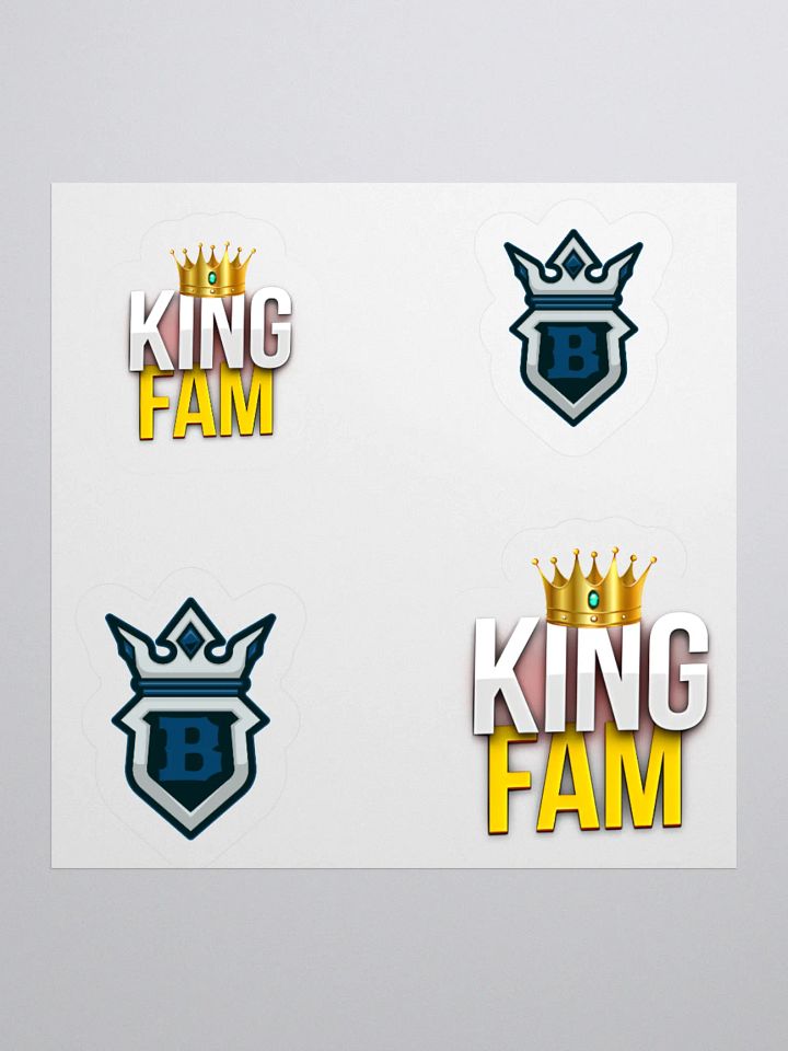 Boyking Crown and King Fam; Kiss Cut Stickers product image (1)