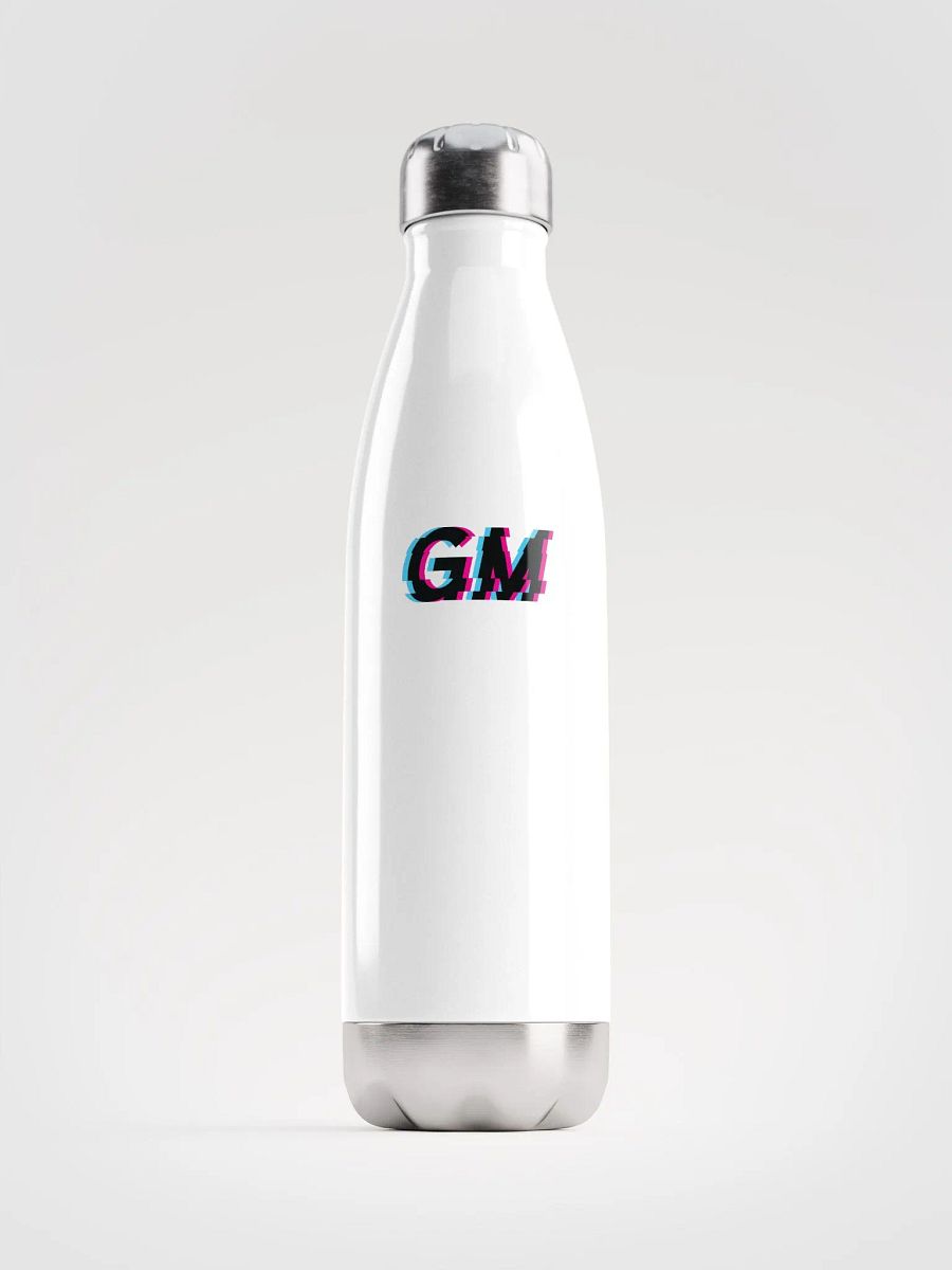 GM White Stainless Steel Water Bottle product image (1)