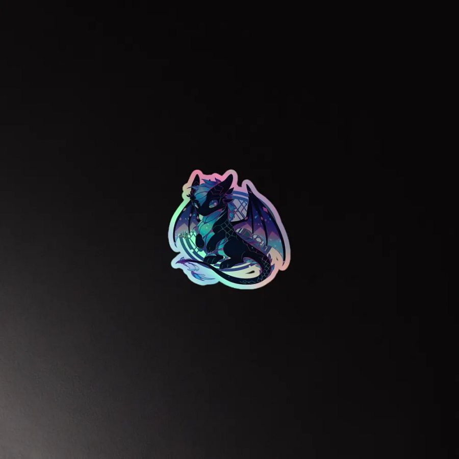 Vibrant Dragon Kiss-Cut Sticker Sheet product image (2)