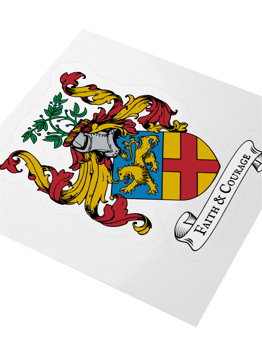 Faith & Courage Coat of Arms Sticker product image (7)