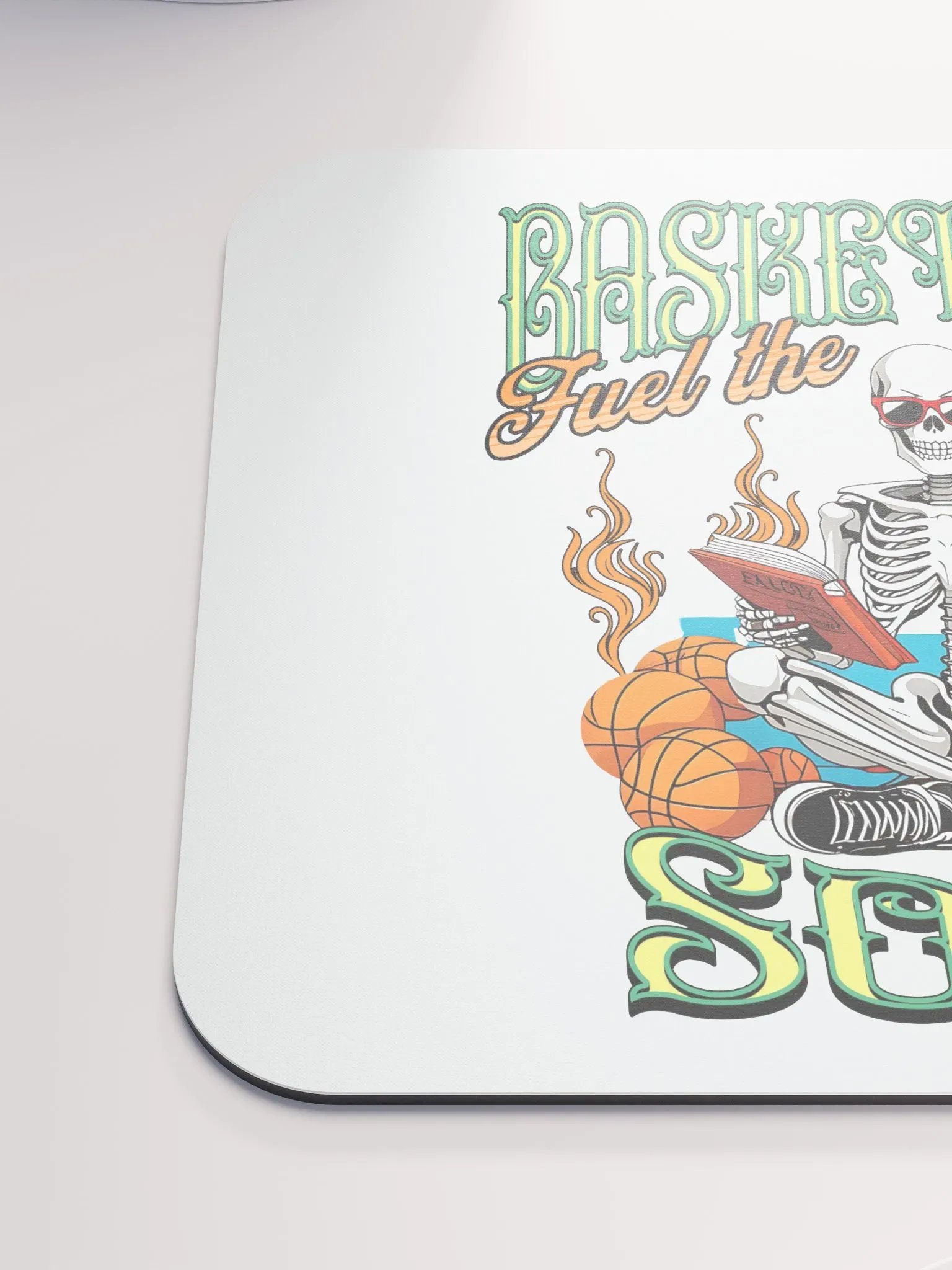 Basketball Fuel The Soul Skeletal Hoop Dreams Mouse Pad product image (6)