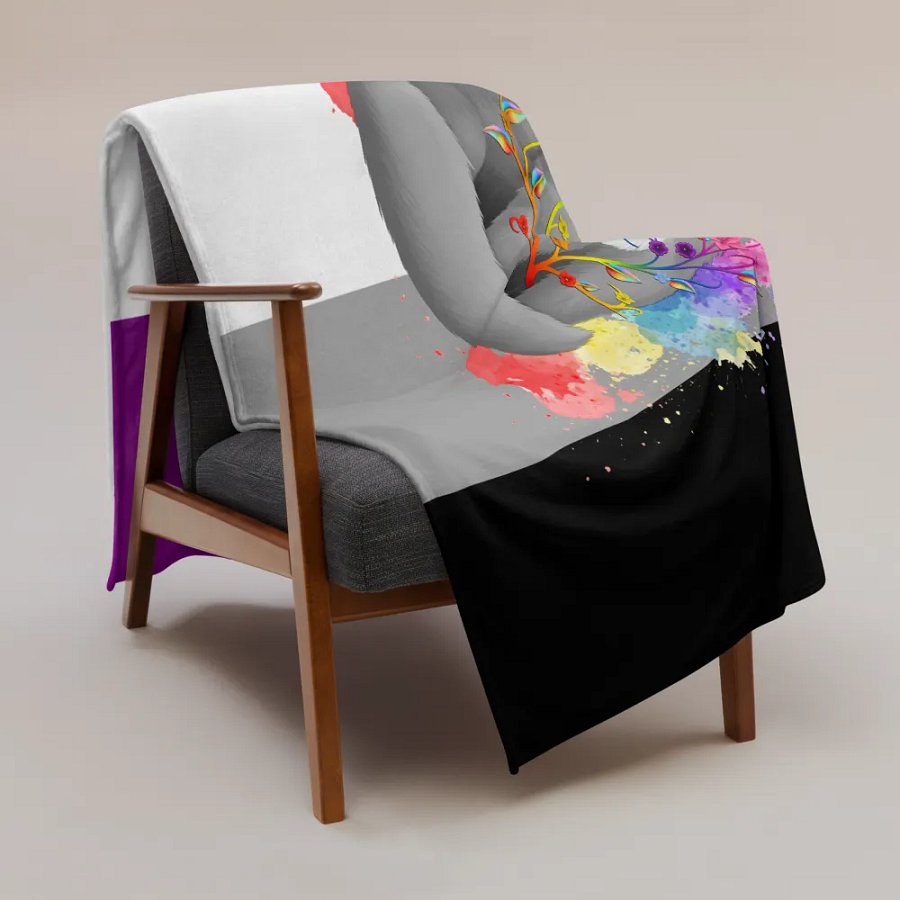 Asexual Pride Fox Blanket (2023) product image (3)