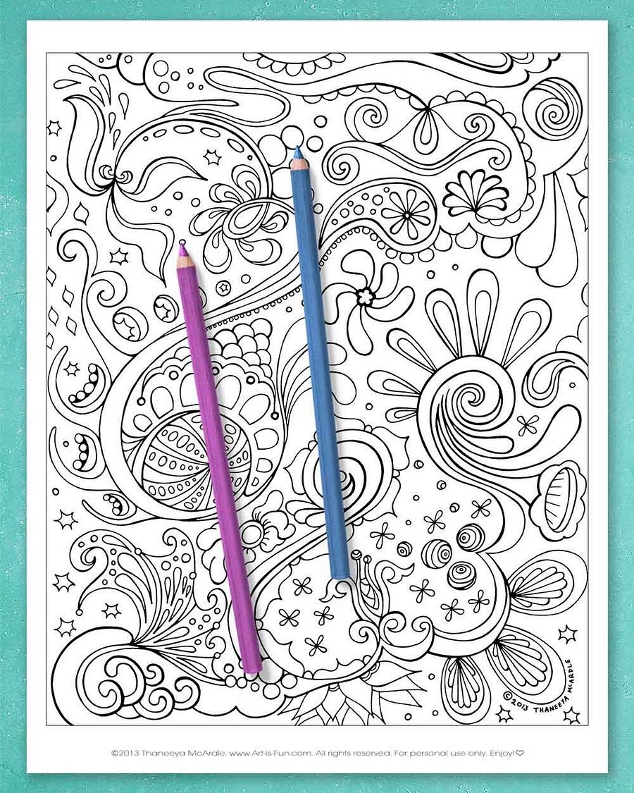 Abstract Coloring Pages product image (11)