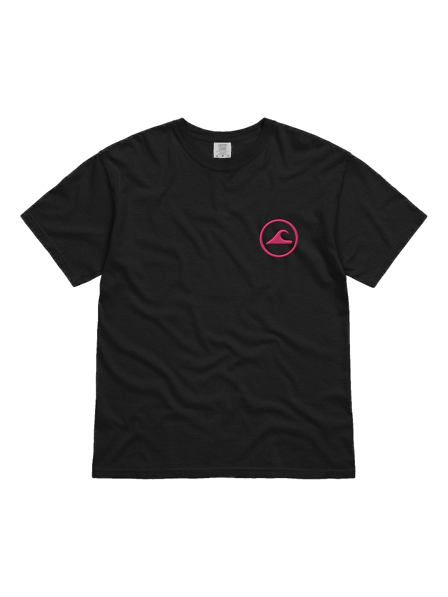 Embroidered Wave Rider Comfort Colors Garment-Dyed Heavyweight T-Shirt (Aurora Pink) product image (1)