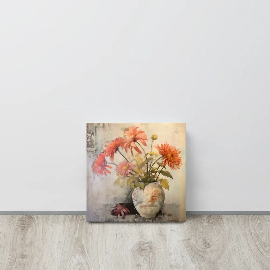 Art2401-30 Vase Flowers Still Life - Canvas Print - sm product image (11)