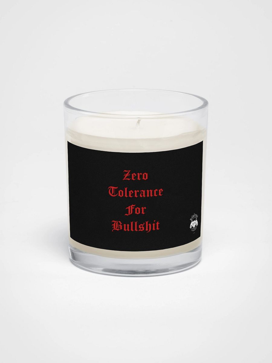 "Zero Tolerance" Unscented Candle product image (1)
