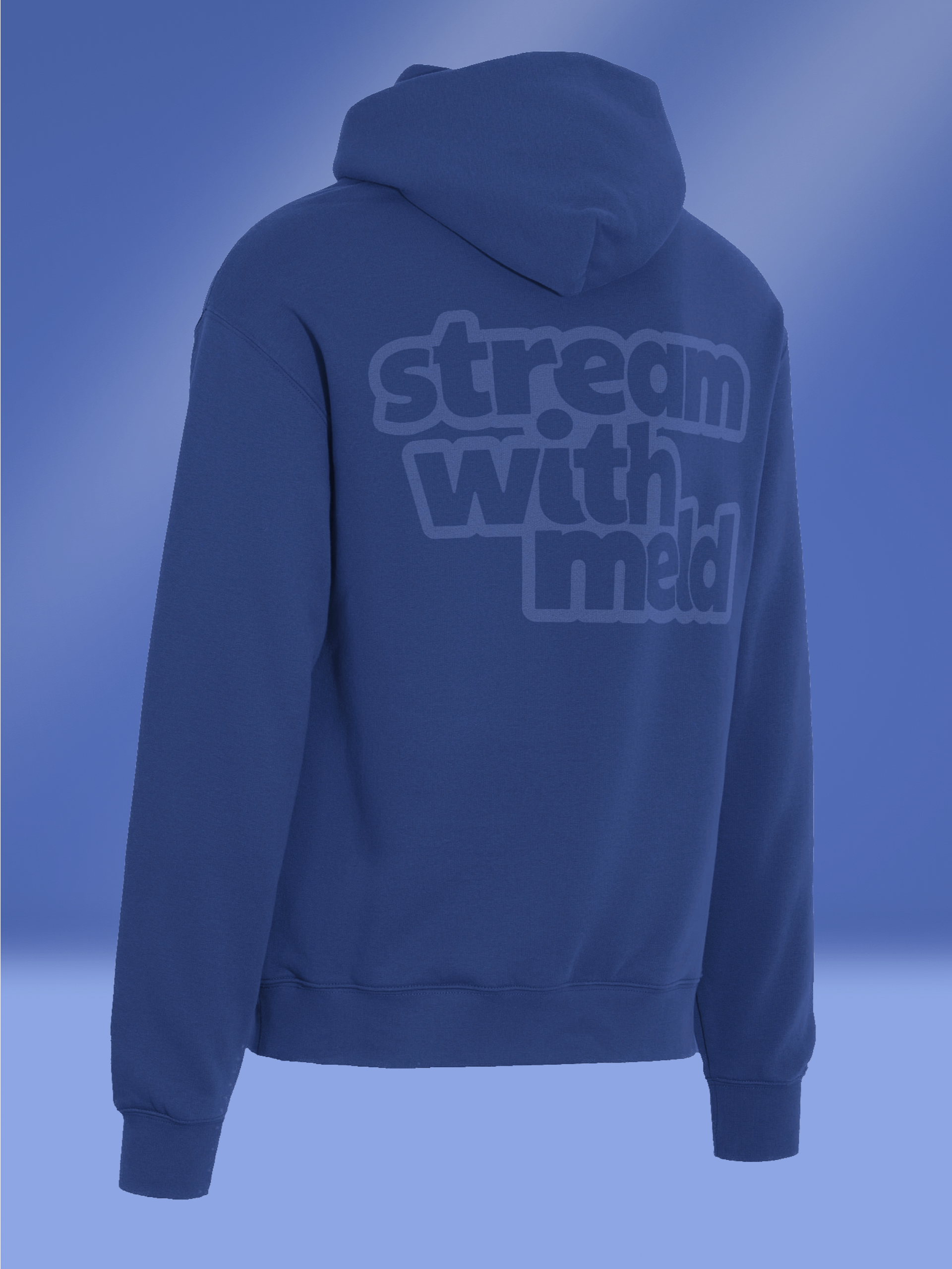 Monochrome Blue Hoodie product image (1)