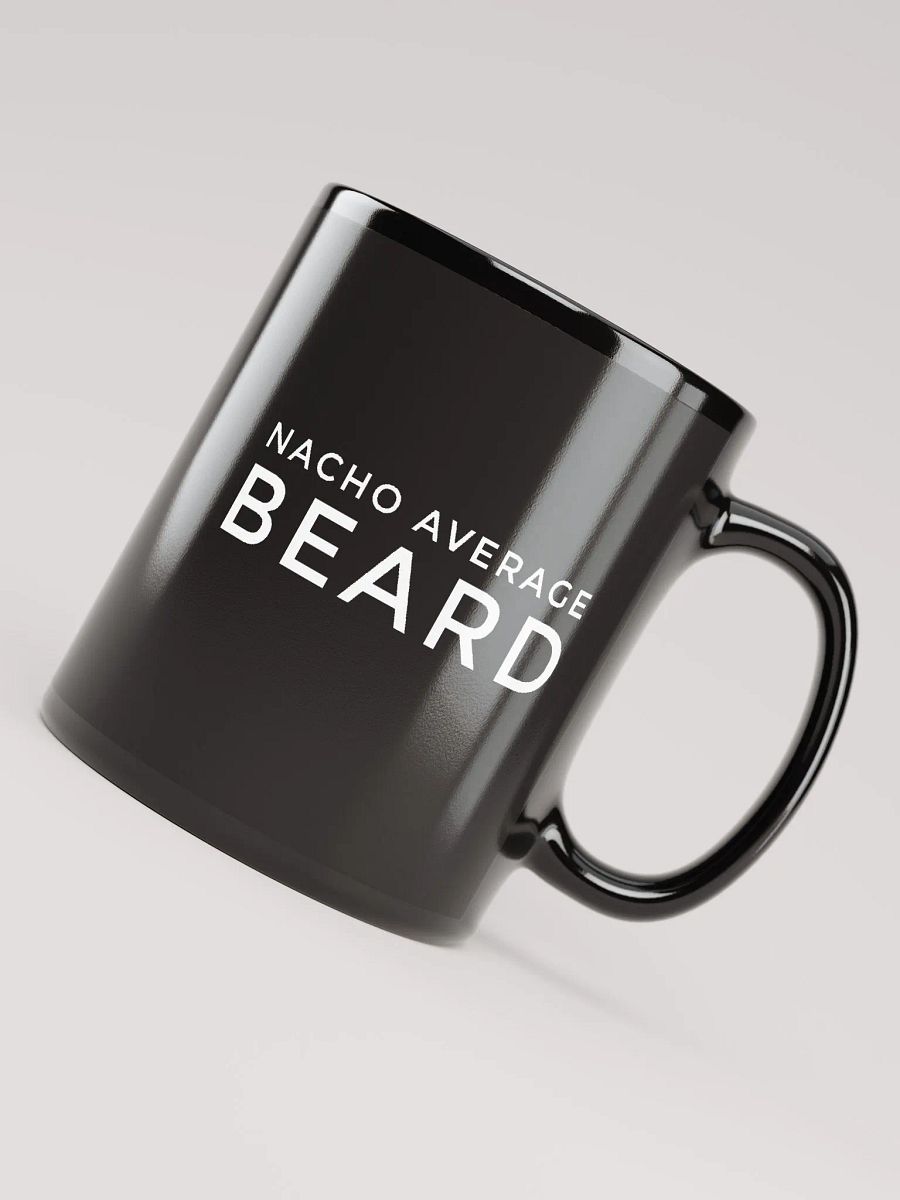 Nacho Average Beard Black Ceramic Mug product image (4)