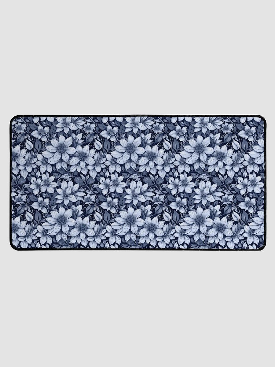 Indigo Flowers Desk Mat product image (1)