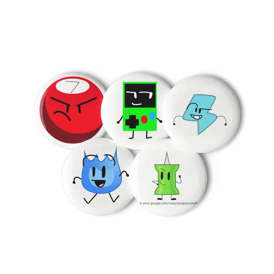 Acid pin, bolty soul Firey, Gamebro and 7-ball pins. product image (6)