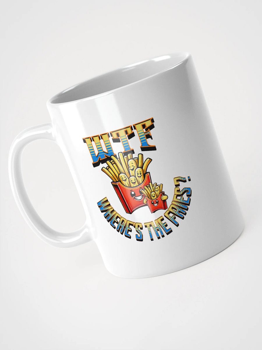 WTF Wheres the Fries Glossy White Mug product image (2)