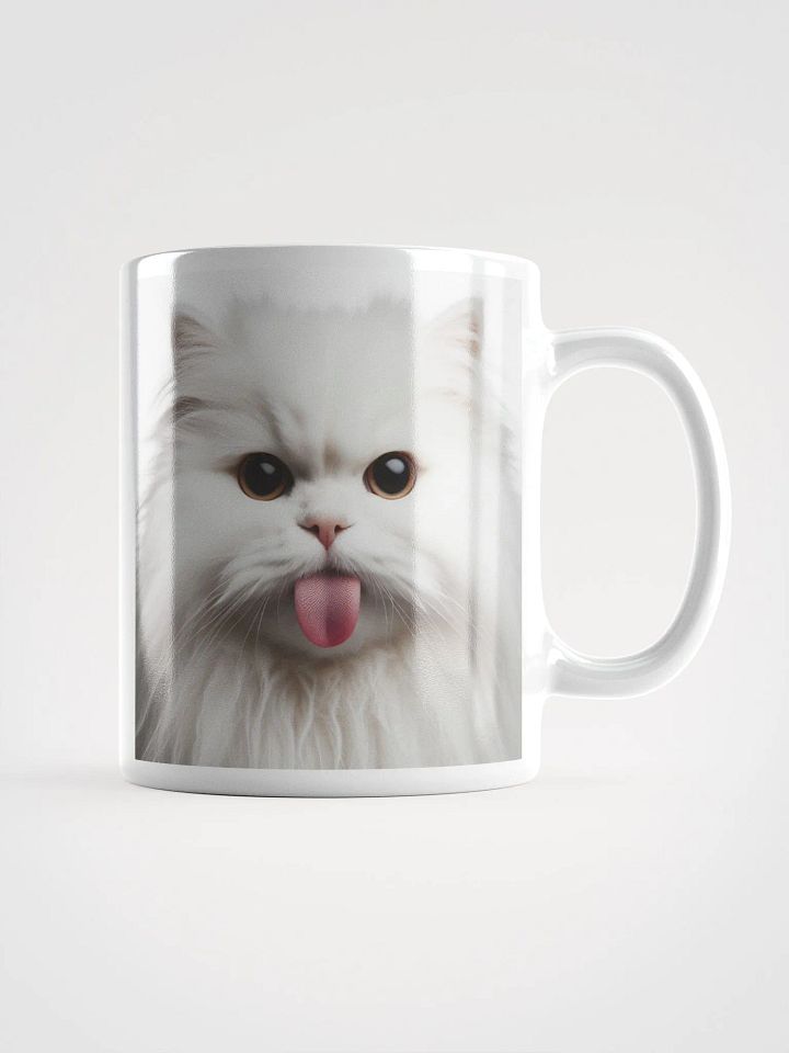 Rude Cat #Humorous Mug - White product image (1)