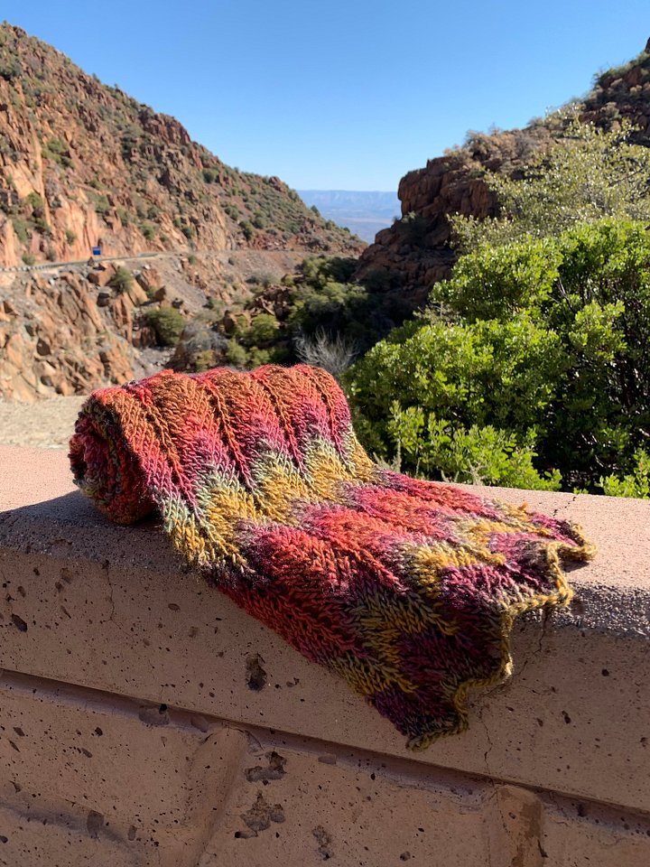 Sandpiper Chevron Knit Scarf product image (1)