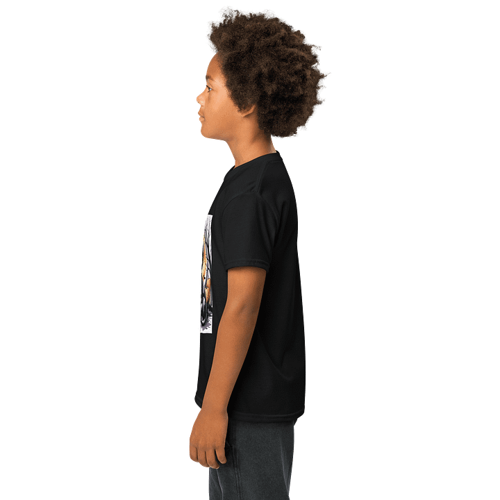 Whimsical Halloween Cat Youth Tee product image (2)