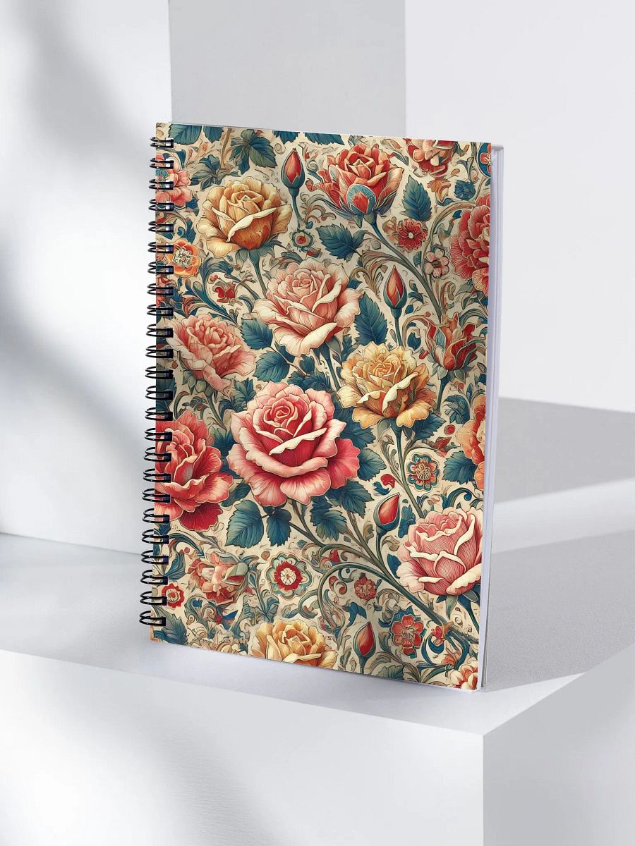 Royal Floral Spiral Notebook product image (4)