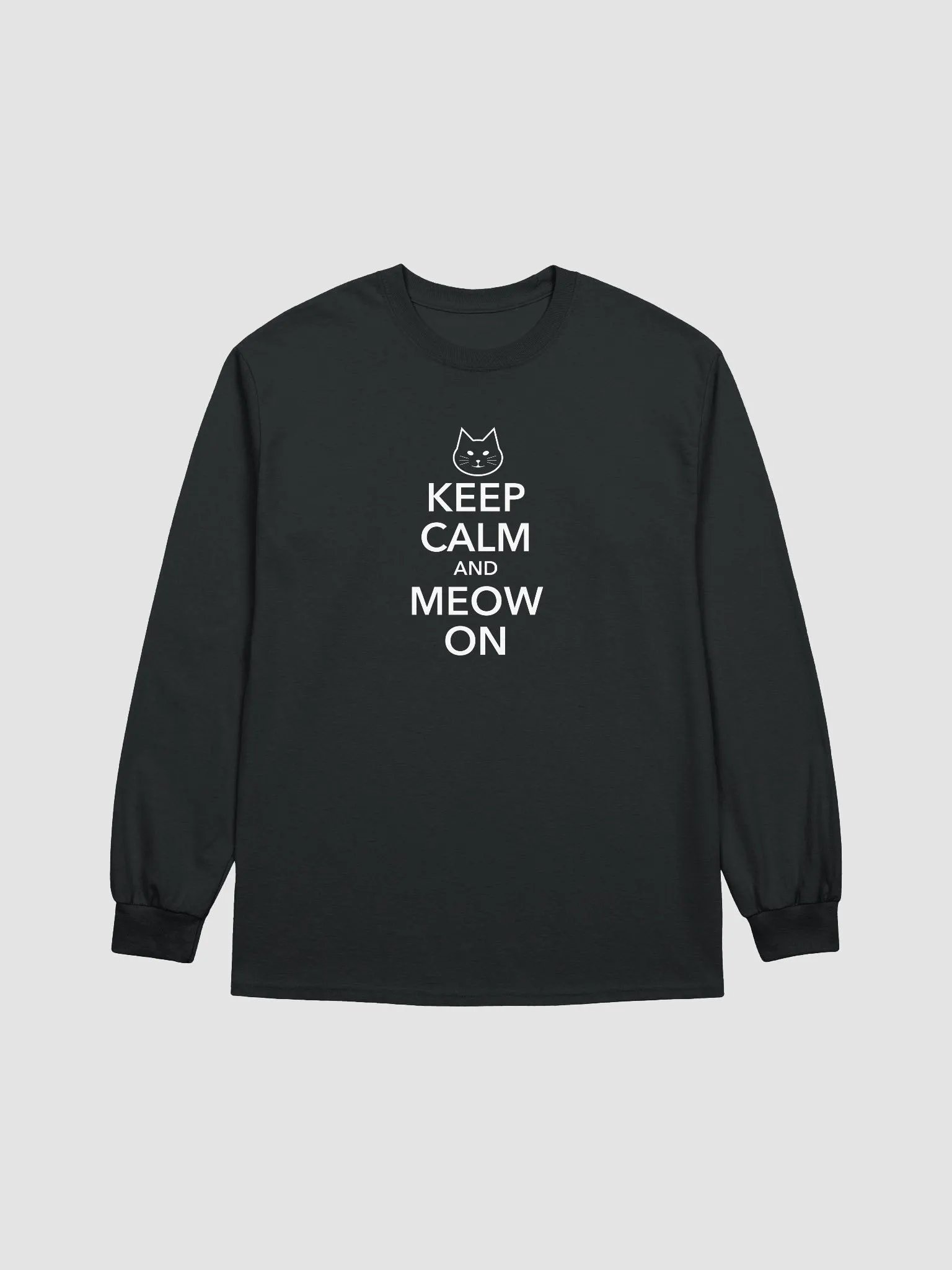 Keep Calm and Meow On Long Sleeve product image (7)