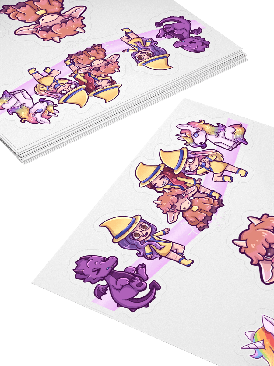 Tux2, MissieB12, and Mama_MJ Ooops! Collab Sticker Sheet product image (4)