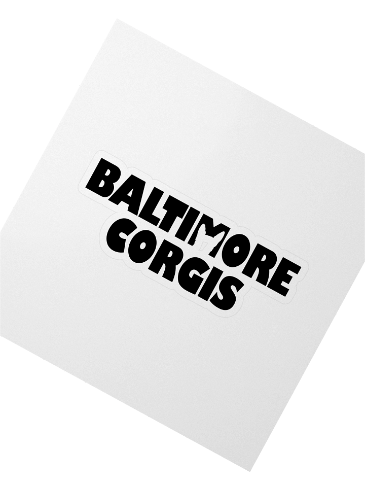 Baltimore Corgis (Black) Sticker product image (4)