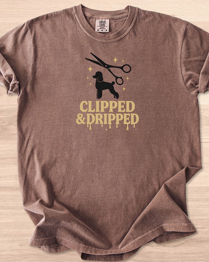 Clipped & Dripped (Poodle) Tee product image (4)