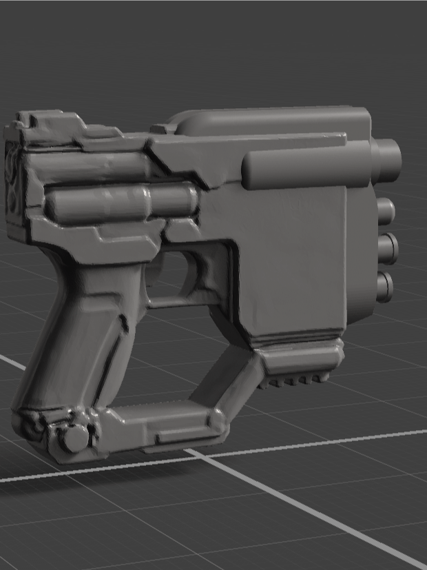 Sci-Fi Laser Gun STL File | Two Versions + File for Extra Ammo | Cos-Play product image (2)