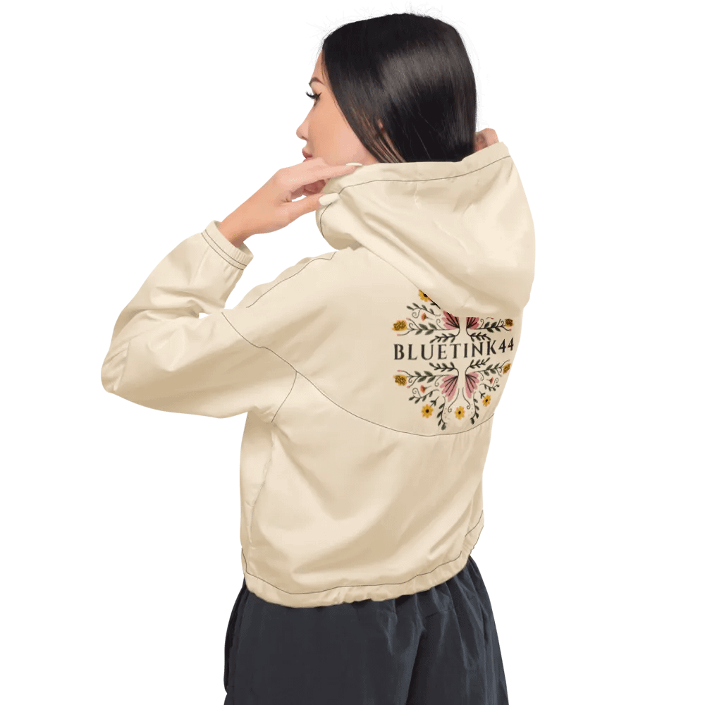 BlueTink44 Vintage Floral Bliss Women's Windbreaker product image (3)