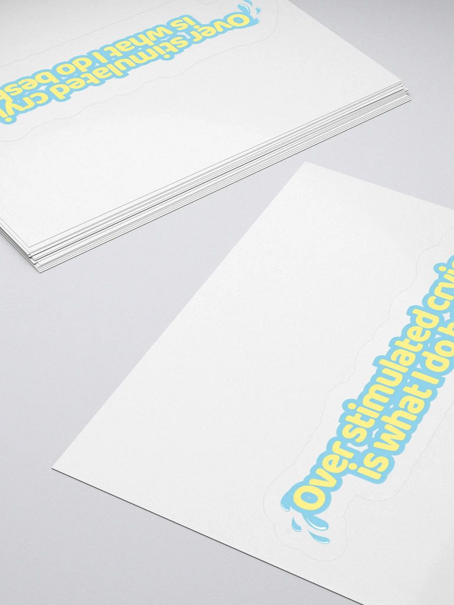 Over Stimulated Crying Sticker product image (12)