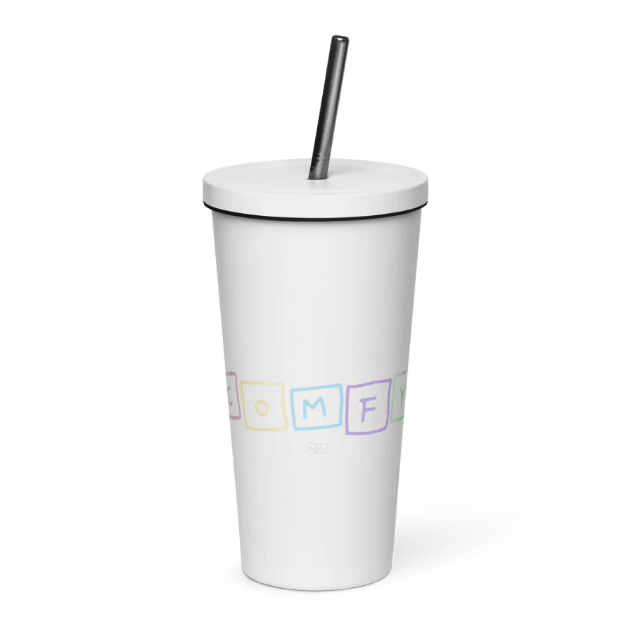 Comfy AG Racoon Insulated Tumbler with a Straw product image (128)