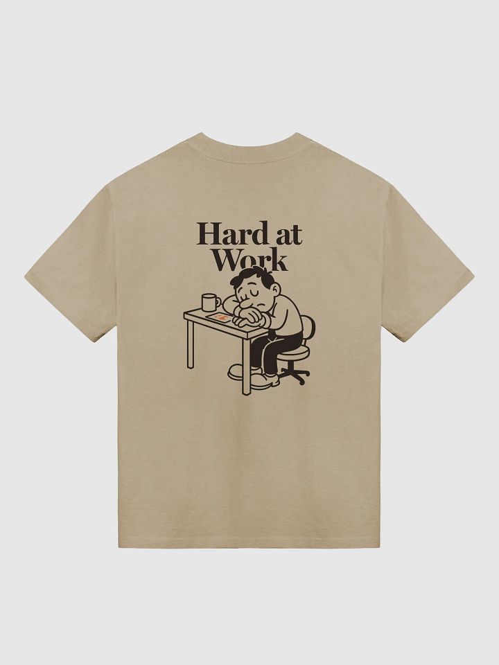 Hard at Work Oversized T-Shirt (Khaki) product image (2)