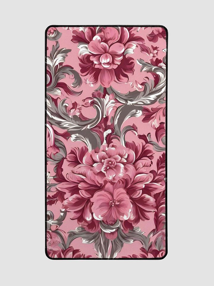 Desk Mat (31.5x15.5 inches) - Pink Floral Design 2 product image (2)