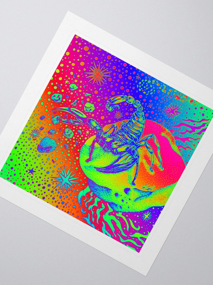 Limited Edition Full Rainbow Scorpio Zodiac Kiss Cut Stickers product image (2)