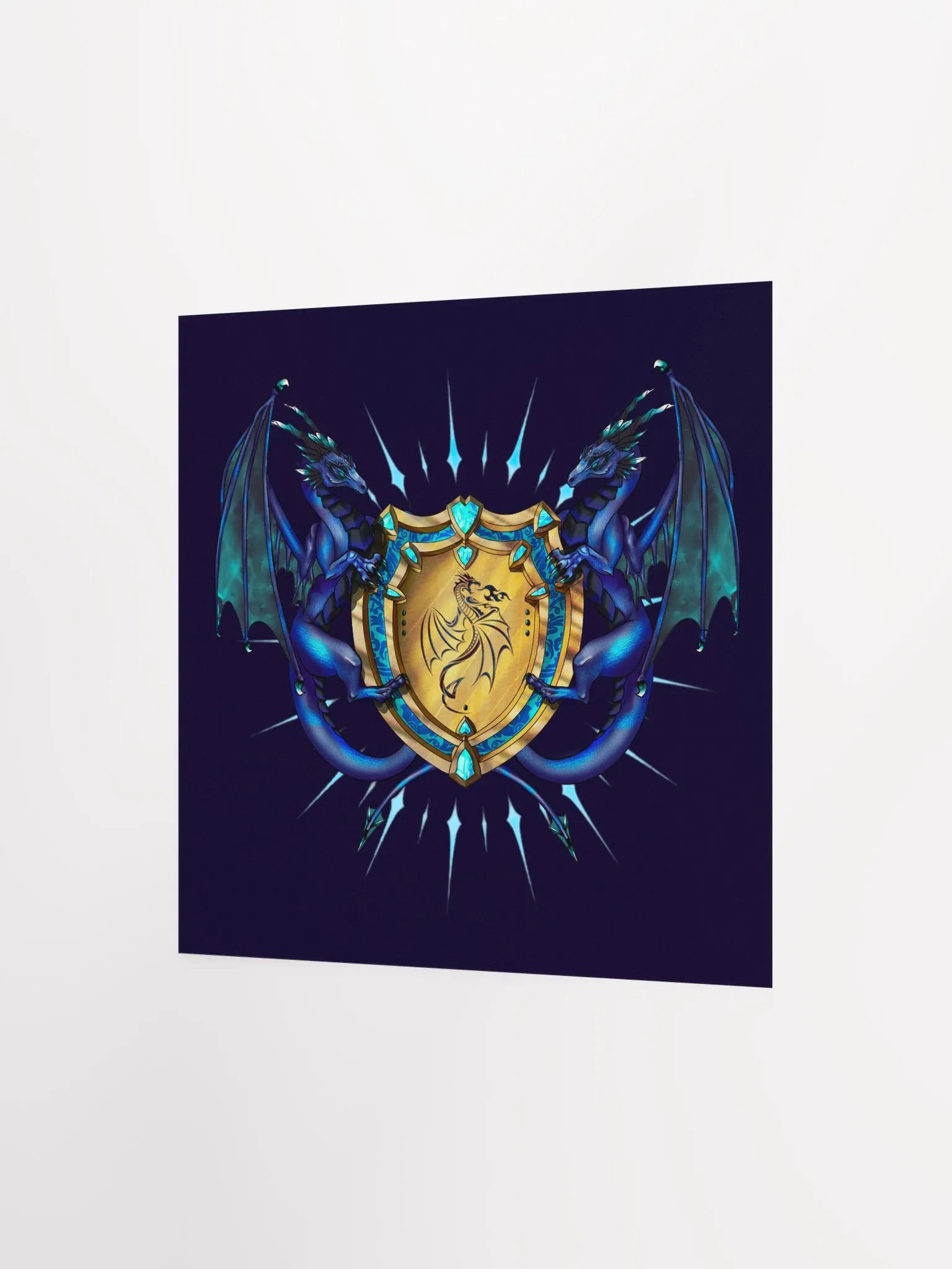 Azure Vanguard Crest Paper Print product image (4)