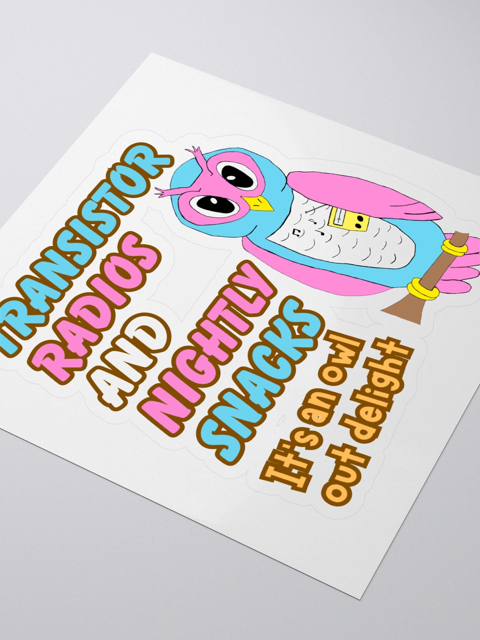 Reclaim the Owl Text sticker product image (3)