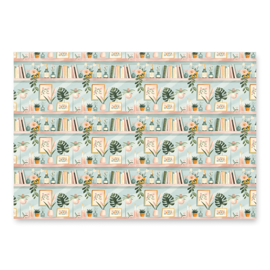 Papier Cadeau Bibliothèque Fleurie product image (9)