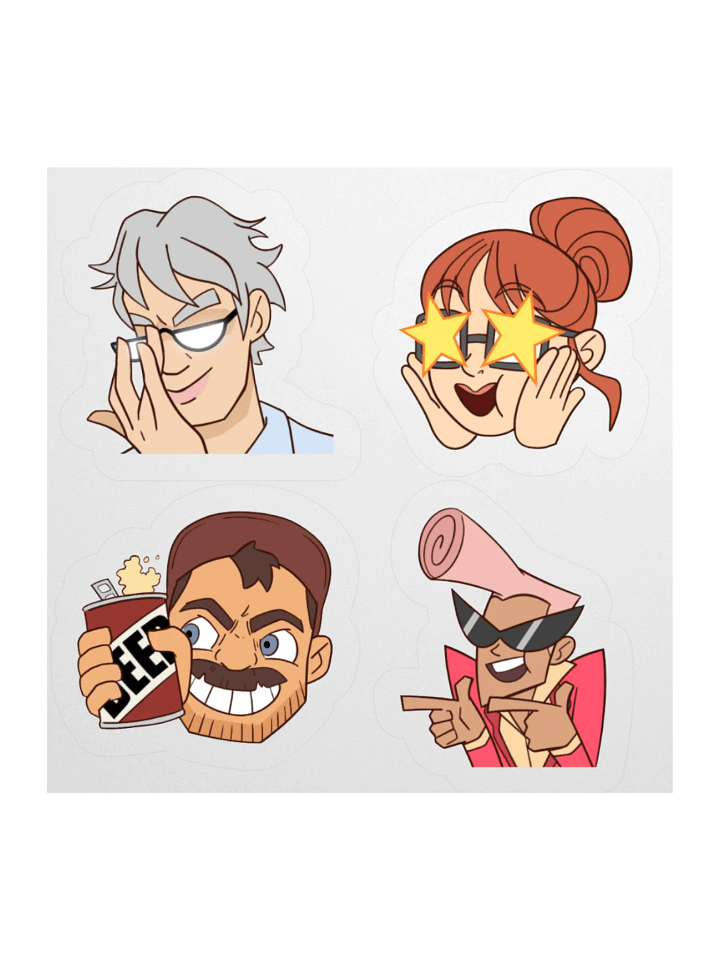 Death Battle Hosts - Stickers Set product image (1)