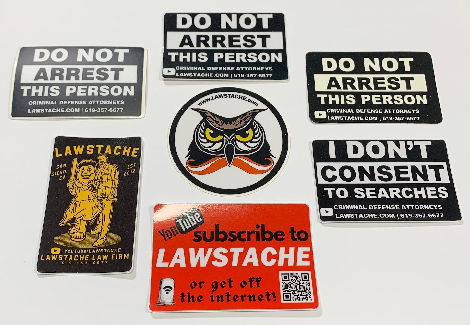 LAWSTACHE - STICKER PACK product image (1)
