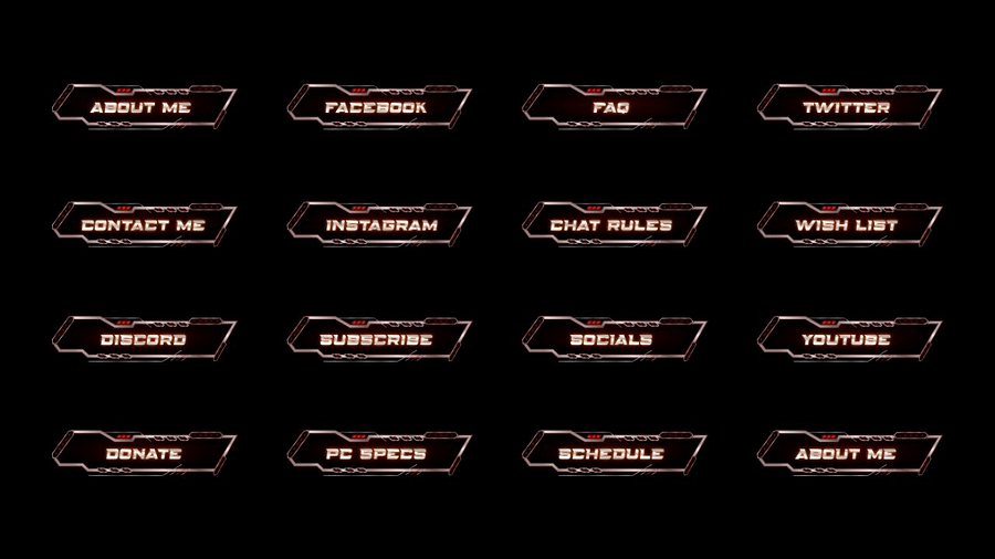 Speedy Orange Twitch Panels product image (2)