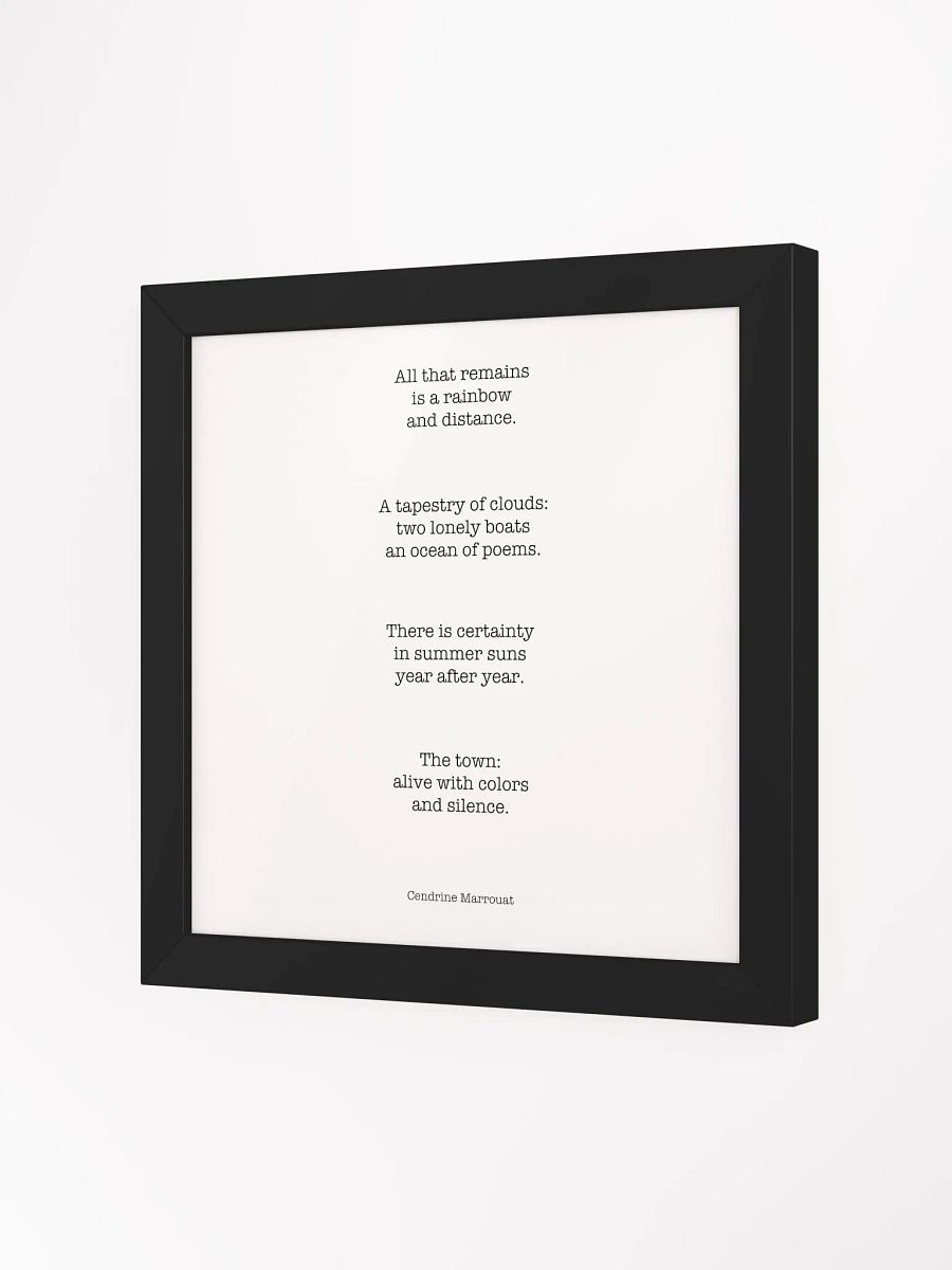 Four Haiku (Square Framed Poster) product image (2)