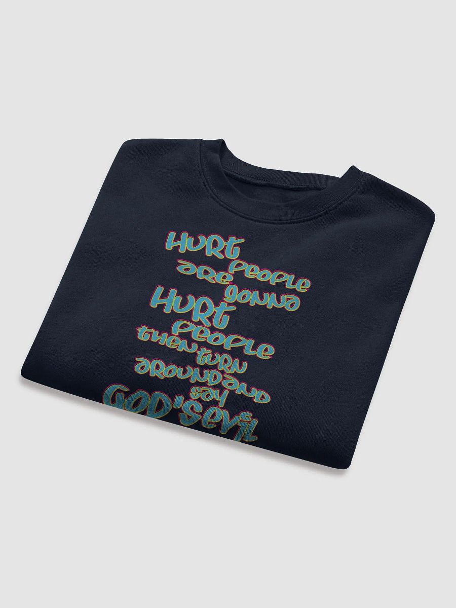 Hurt People - Blue Graffiti - Bella+Canvas Women's Fleece Crop Sweatshirt product image (5)