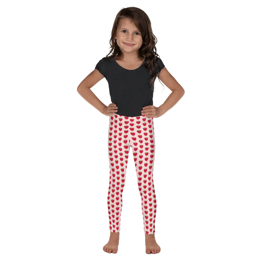 Smiley Happy Strawberry Girl's Leggings product image (1)