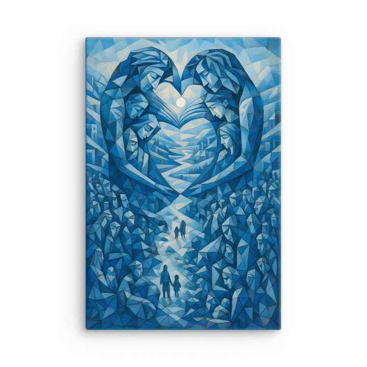 Guardians of the Journey – Abstract Blue Pathways product image (2)
