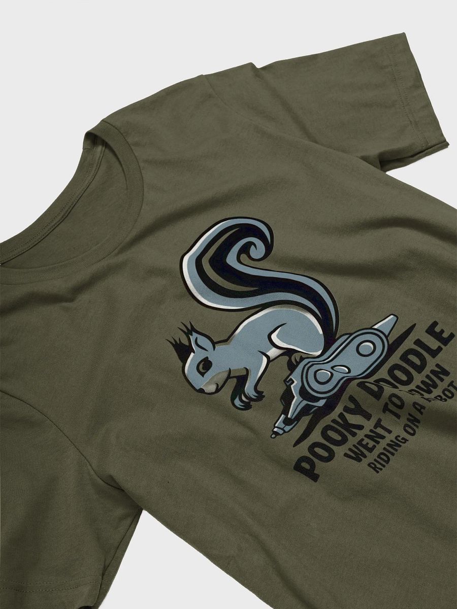 Super Soft and Flattering Tee: Pooky Doodle Went to Town Riding on a Robot product image (3)