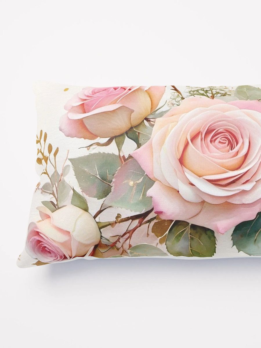 Golden Blush Rose Bouquet Pillow product image (9)