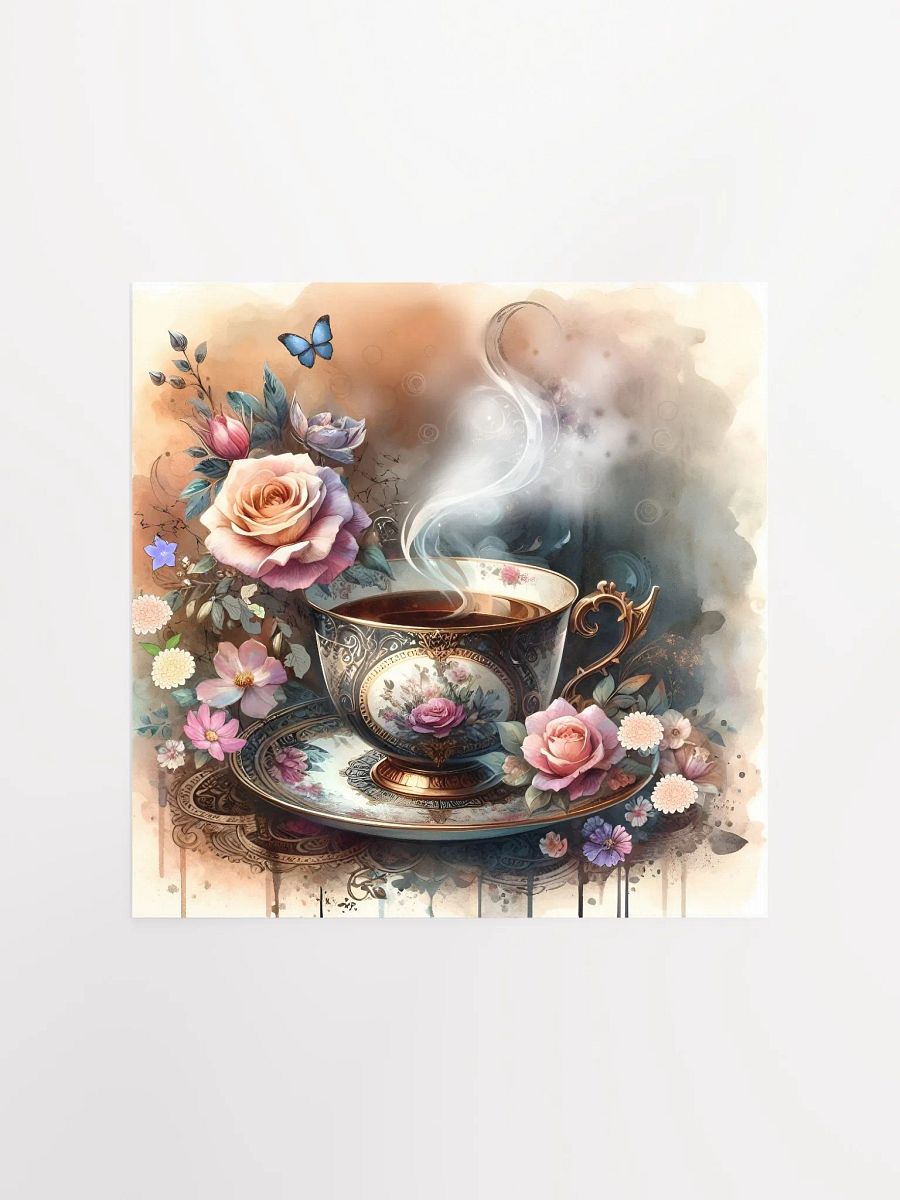 Enchanted Tea Time: Vintage Floral Elegance Poster product image (2)