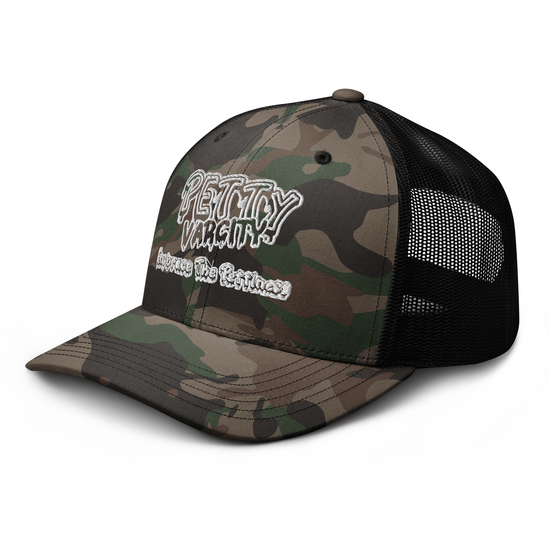 Petty Varcity Camouflage Trucker Hat product image (6)
