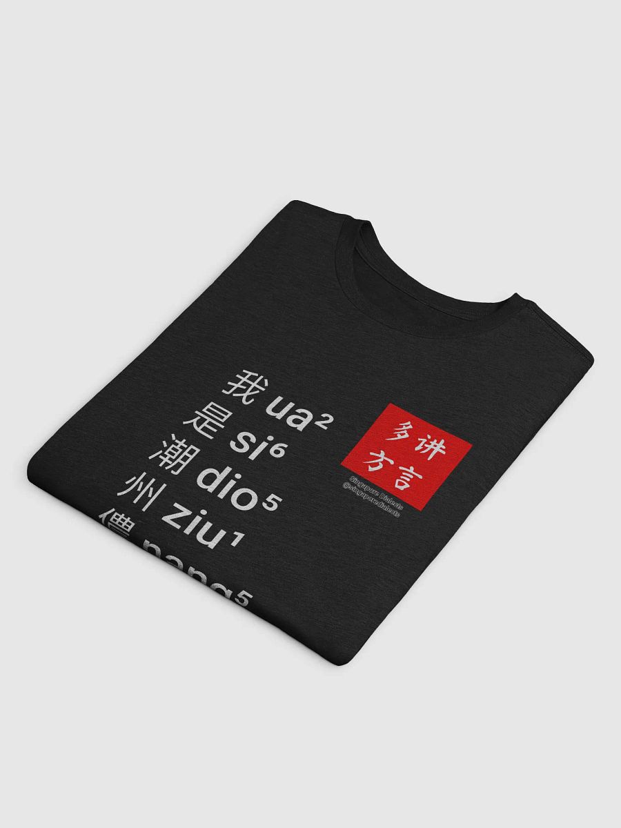 "I'm Teochew" T-Shirt (Black/Red) [Traditional Chinese] product image (4)