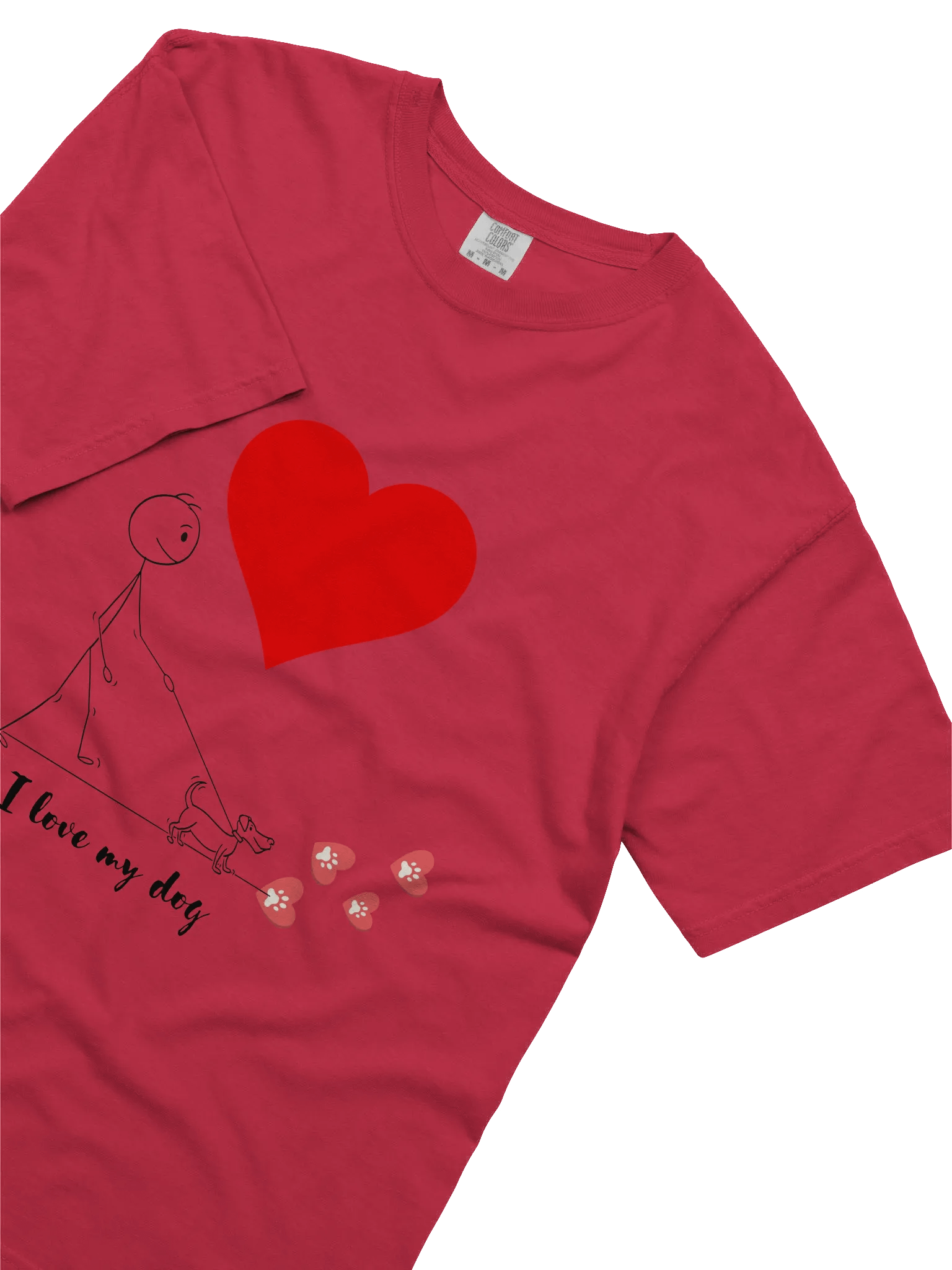I Love My Dog Heavyweight T-Shirt product image (3)