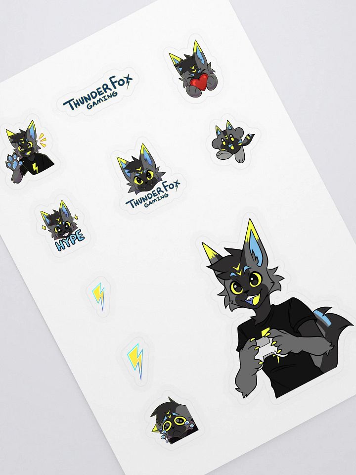 Thunder Fox Gaming Sticker Sheet product image (2)