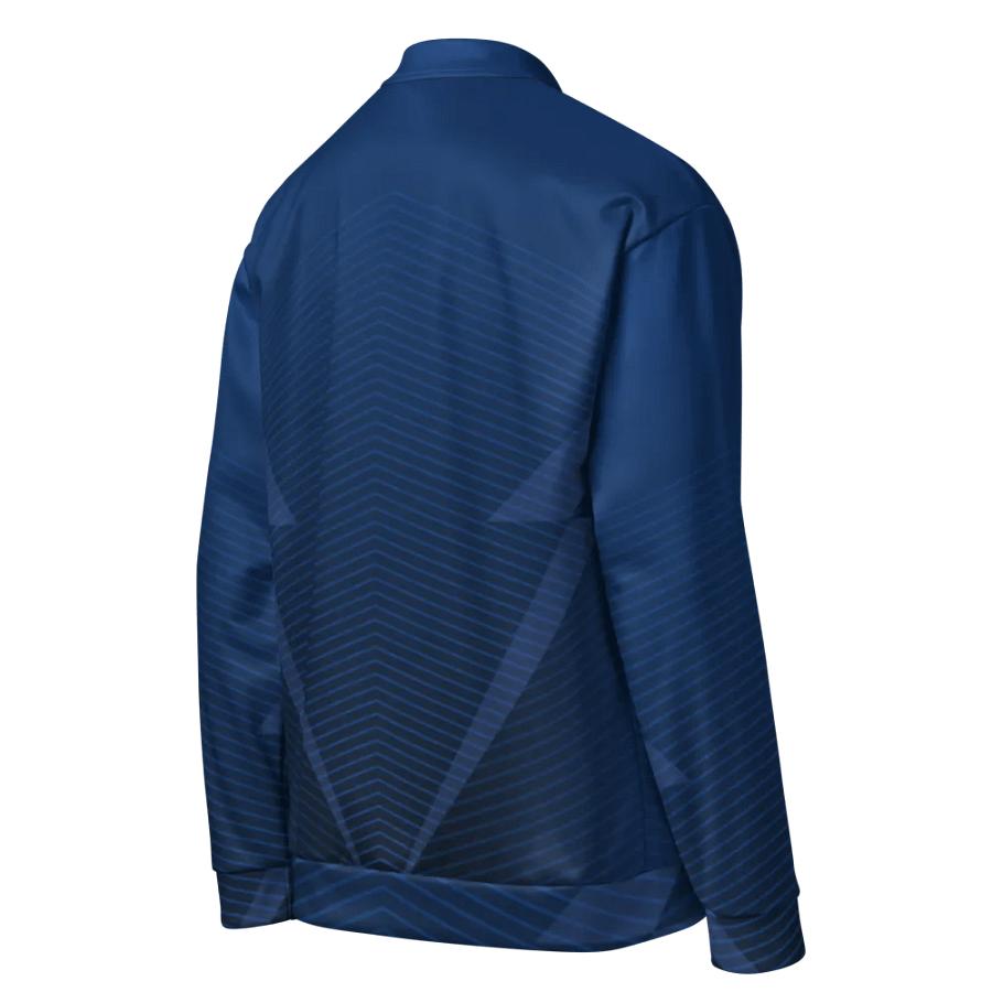 Symmetry in Blue All-Over Bomber Jacket product image (9)