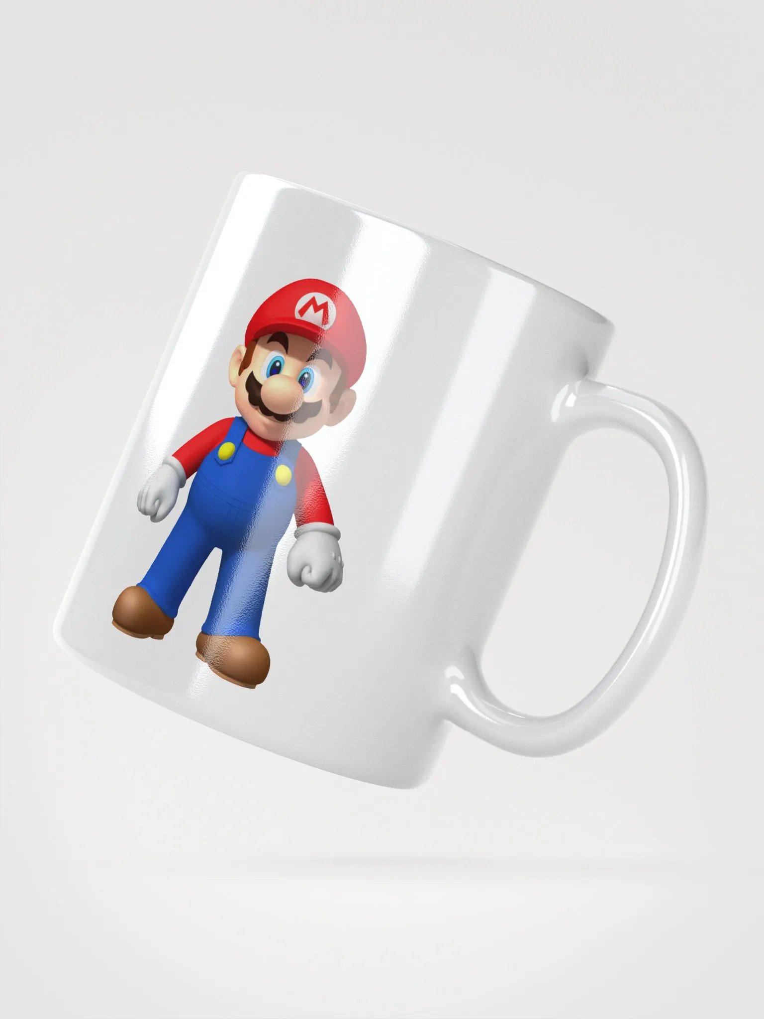 White Glossy Mug Mario product image (6)