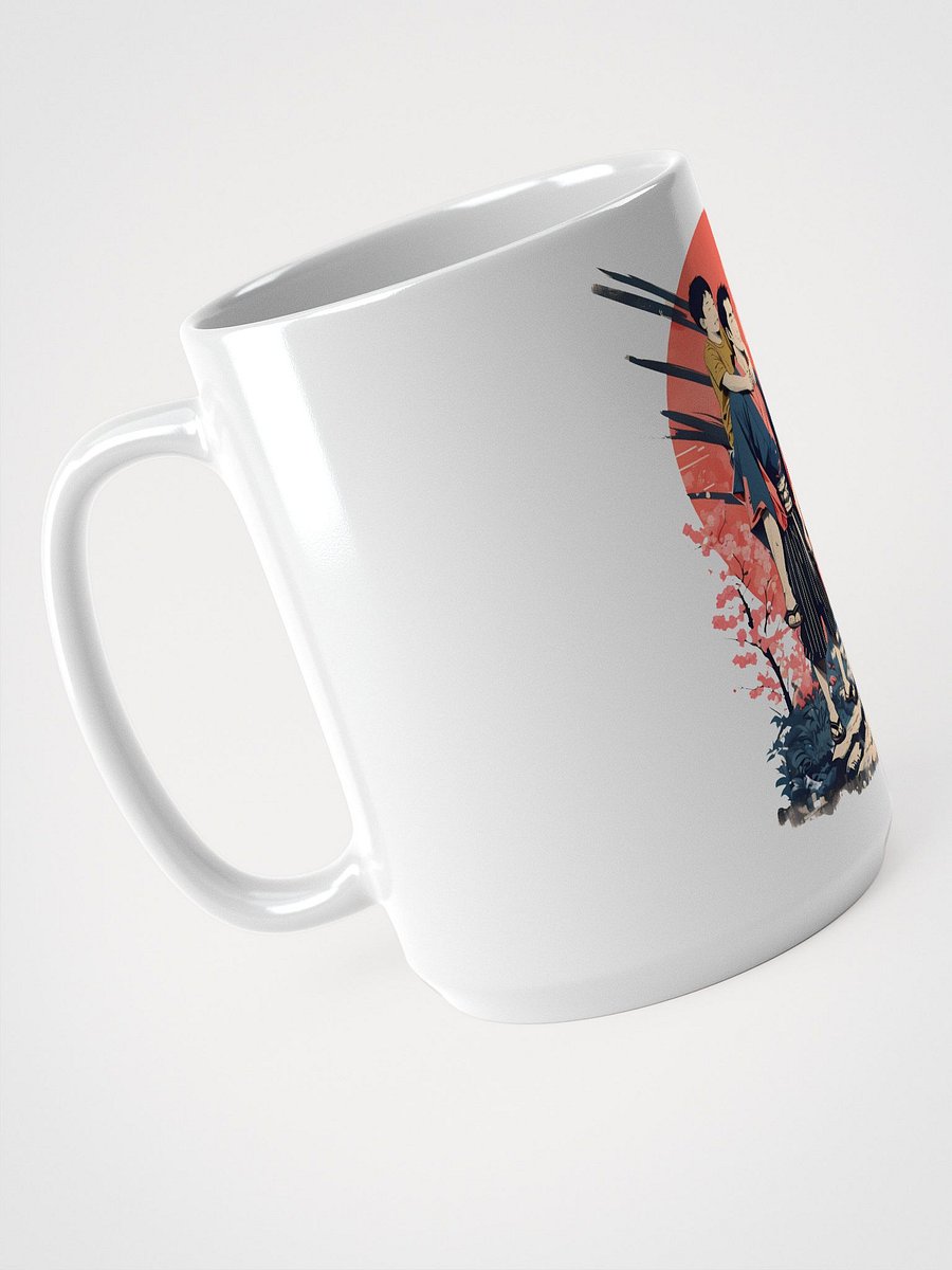 Happy Father’s Day Illustration | Vibrant Sunset & Blossoms Print Mug product image (3)